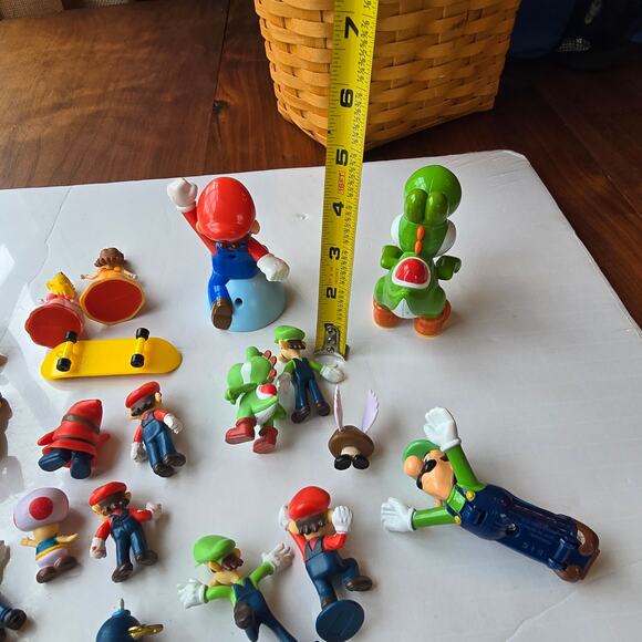 Super Mario 22 Pc Mini Figure Cake Topper Set Gamer Kids Party Action Figures - Picture 16 of 16